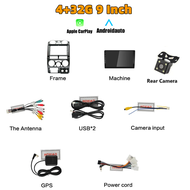 【4+32g】9 นิ้ว 2 Din Android 13 รถยนต์;เครื่องเล่นมัลติมีเดียสากลสำหรับร  GPS WiFi Isuzu D-Max DMAX 2