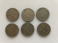 1958年香港英女皇頭5毫硬幣
