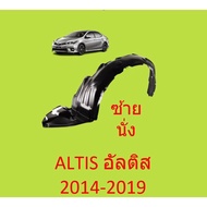 พลาสติกซุ้มล้อ หน้า ALTIS อัลติส 2014 2015 2016 2017 2018 พลาสติกซุ้มล้อ หน้า กิ๊ปล็อค TOYOTA