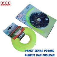 Paket Tali Senar Mesin Potong Rumput + Dudukan Senar Potong Rumput