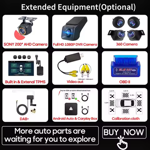 Android 13 FOR DAB+ DVR TPMS CARPLAY OBD 360 Cameras For Autoradio Lettore DVD Sistema Di Monitoragg