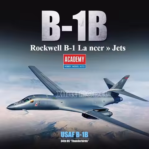 1/144 Academy Model 12620 USA Rockwell B-1 Lancer Jets assembly Scale diy toys Model Kit