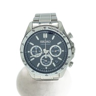 SEIKO Men's Watch Quartz Analog Stainless Steel BLK SLV 8T63-00D0 Direct from Japan Secondhand
