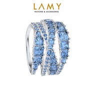 Nhẫn nữ LAMY Blue Twist Wrap Silver Ring 8080BLU