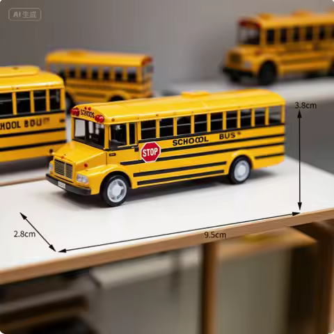 Pull Back Vehicle Model High Imitation Bus Shape Ornaments High Quality Kids Gift Hobbies Alloy Bus 