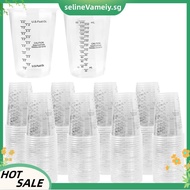 200PCS 8oz Disposable Measuring Cups Plastic Epoxy Resin Mixing Cups for Baking, Mixing Paint Pigmen
