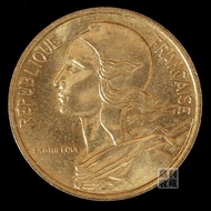 43305Readystock Genuine Coins French Coins 5 Sangding 17mm Copper Coins Foreign Currency Coins Coins