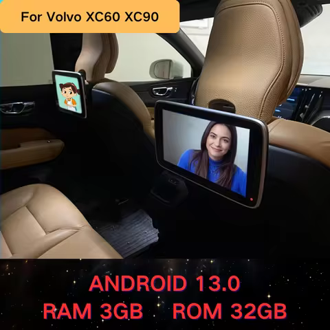 Car Rear Seat Entertainment For Volvo XC90 S60 S90 XC60 XC40 V90 11.6 Inch Android Headrest Monitor 