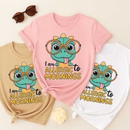 Adult and Child T-shirts DT389 Distro Couple Shirts Father Mother Child Trendy Tops White Black Alle