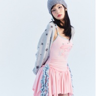 Mangata cute pink 2-strap tassel DRESS (FW19 - RINARA DRESS)