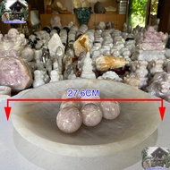 Đĩa đá thạch anh trắng nâng tầm thẩm mỹ cho không gian sống nặng 2.52kg-D05