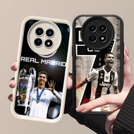 DK-57 CR7 FC Silicone Casing black and white for Realme Narzo 13 70 12 12X 70Pro5G C65 Plus Pro Lite