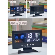 Digital Thermometer Hygrometer Weather Station Alarm Clock Temperature Gauge Calendar Voice