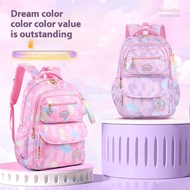 Oberni thời trang duyên dáng đám mây Gradient ba lô đi học cho học sinh tiểu học với trọng lượng nhẹ