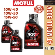 MOTUL 4T 300V ESTER CORE ROAD RACING FULLY SYNTHETIC 10W-40 15W-50 ENGINE OIL CYLINDER ENJIN MINYAK 