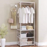 GANTUNGAN Square ColthRack Stand Hanger Storage Rack Stacking Rack Hanger Clothes Hanger Rack Shoe R