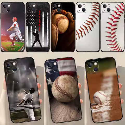 Baseball Case For iPhone 16 13 12 14 15 Pro Max Mini Plus X XS MAX XR 11 14 15 Pro Max Cover Case