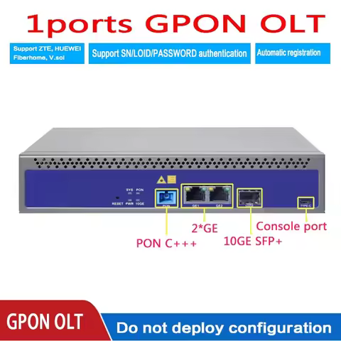 VSOL GPON OLT 1:128 Compatibile XPON ONU SNMP 1PORT FTTH Mini Telnet CLI WEB manage function Single 