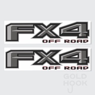FX4 Off Road Decals for Truck, Replacement Bedside Stickers for F150 (2015-2020) Gray (Peel & Stick)