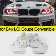 For BMW E46 Coupe Cabrio Convertible Facelift 2004-2006 RGB Colorful Angel Eyes Ring Led M4 Style AP
