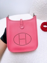 尖沙咀門市💖Hermes mini evelyne rose azalee 杜鵑粉