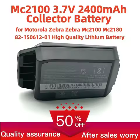 Mc2100 3.7V 2400mAh Collector Battery for Motorola Zebra Zebra Mc2100 Mc2180 82-150612-01 High Quali