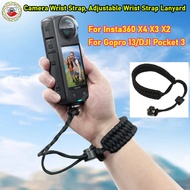 Camera Wrist Strap, Adjustable Wrist Strap Lanyard with 1/4 Inch Screw for Insta360 X5 X4/Gopro 13