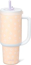 Ello Oasis 40 oz Tumbler with Handle & Retracting Straw | Reusable Insulated Stainless Steel Cup 100