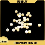 12Pcs 6*2Mm Yellow Shell Inlay Dots Guitar Fingerboard Dots Electric Ukulele Acoustic Guitars Neck F