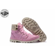 100%Original PALLADIUM Pink Martin Boots women's canvas shoes 35-39