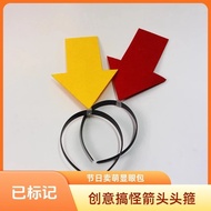 Anti-Lost Headband New Arrow Headband Creative Funny Headband Eye Bag Holiday Cute Funny Symbol Head