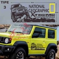 Custom cutting sticker national geographic XTREME 25 car windows