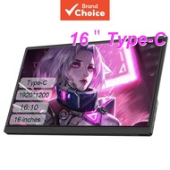 LANLIPU 16 Inch Portable Monitor 1920x1200 FHD Ultra-Thin External Display Screen with Stand for Pho