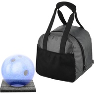 Beg Tangan Penyimpanan Bola Bowling Tunggal Cosmos dengan Pad Pemegang Bola, Kompartmen Anti-Calar &