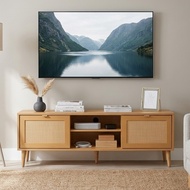 Furniture Direct DESSER 150cm Rattan Door TV Cabinet-Oak