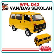 WPL D42 (VAN/BAS SEKOLAH) 2.4G Van RC Car Vehicle Models Full Proportional Control