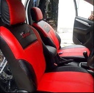 ชุดหุ้มเบาะรถยนต์ ขนาดตรงรุ่น ALLNEW D-MAX12-19 แบบสวมทับ คู่หน้า (สีแดง-ดำ) RD-BL (N /LINE 3 )