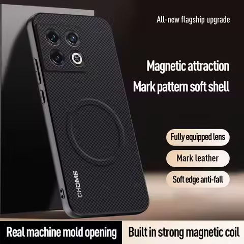 Luxury Car Magnetic Holder Phone Case For OnePlus 10 Pro OnePlus10Pro Silicone ShockProof Protective