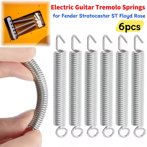 6pcs Electric Guitar Tremolo Tension Metal Springs for Fender Stratocaster ST Musical Instrument Rep