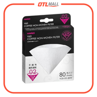 HARIO - V60 02 不織布錐形濾布 80張 (VCB-02-80W) Hario台灣限定 特別設計的手沖咖啡"濾紙"【平行進口產品】