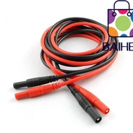 BAIHEE 1/2pcs Meter Test Lead Extension, CATII 1000V /32A Max Silicone Male-to-Female Banana Plug, R