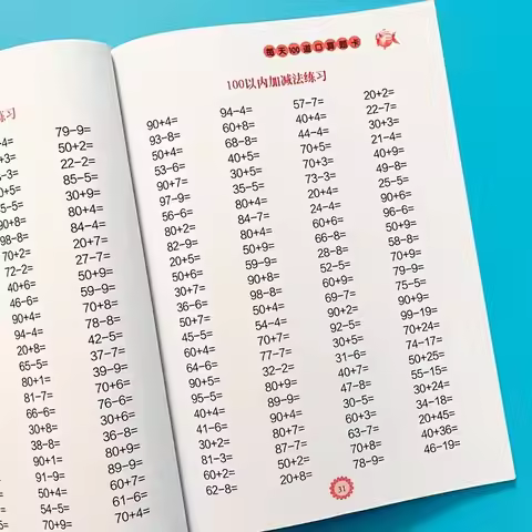 Math Work Multiplication and Division Within 99 Exercises for Memorizing The Multiplication Table -