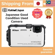 Pre-loved Nikon Digital Camera COOLPIX (Cool Pix) AW100 Natural White AW100WH [Used Camera]