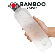 MYEEDA 1L water bottle with time markers 1000ml water, 1 liter water bottle with memory water time m