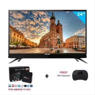 LED TV COOCAA 24 INCH 24D1A - PROMO BUNDLING ANDROID SMART TV BOX dan