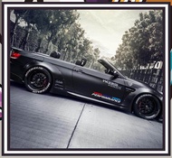 2pcs/lot acrylic performance car windows sticker car side body emblem sticker for bmw E71 E87 E61 E6