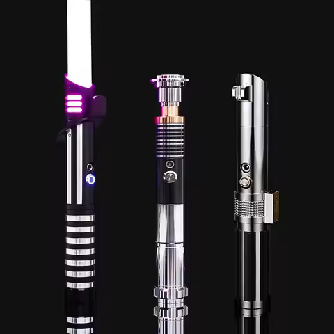 Luke RGB Metal Lightsaber Laser Sword Sabre De Luz Kpop Lightstick Flashing Rave Toys Espada Brinque