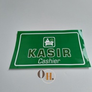 Stiker Kasir - Stiker Cashier - Stiker Loket Pembayaran - Stiker Vinyl