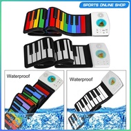 [Beauty] Portable Electronic Roll Up Piano for Kids Children Beginners Entertainment