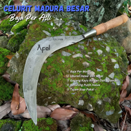 Arit Model Celurit Khas Madura Bahan Baja Per Super Tajam - Celuritan Potong Rumput Dan Padi Ukuran 